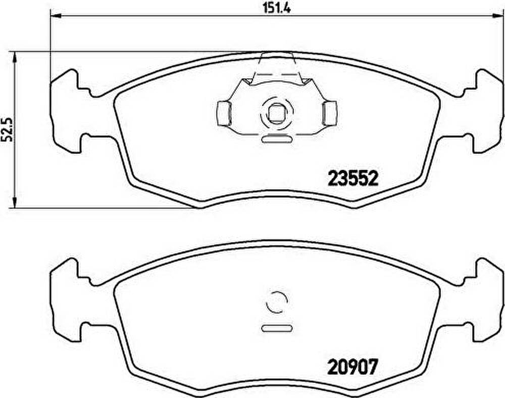 Brembo P 23 079 комплект тормозных колодок, дисковый тормоз на FIAT PALIO Weekend (178DX)