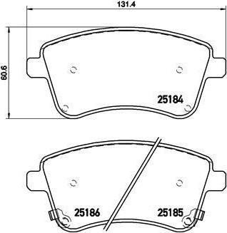 BREMBO КОМПЛЕКТ ТОРМОЗНЫХ КОЛОДОК, ДИСКОВЫЙ ТОРМОЗ (P 30 064)