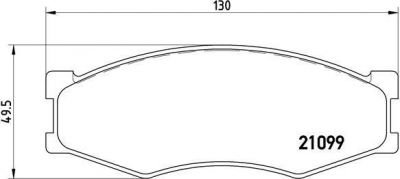 Brembo P 56 014 комплект тормозных колодок, дисковый тормоз на NISSAN BLUEBIRD Hatchback (T72, T12)
