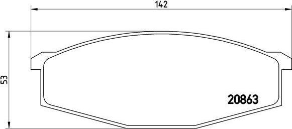 Brembo P 56 015 комплект тормозных колодок, дисковый тормоз на NISSAN PATROL III/2 Hardtop (K260)
