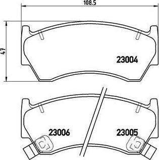 Brembo P 56 033 комплект тормозных колодок, дисковый тормоз на NISSAN ALMERA I (N15)
