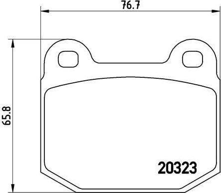 Brembo P 59 004 комплект тормозных колодок, дисковый тормоз на OPEL MANTA B CC (53_, 55_)