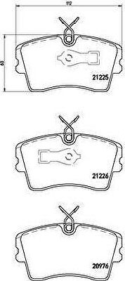 Brembo P 59 009 комплект тормозных колодок, дисковый тормоз на OPEL MONZA A (22_)