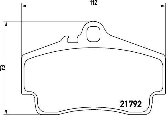 BREMBO КОМПЛЕКТ ТОРМОЗНЫХ КОЛОДОК, ДИСКОВЫЙ ТОРМОЗ (P 65 008)