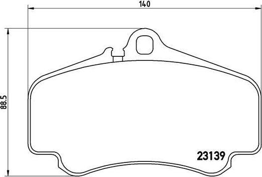 Brembo P 65 011 комплект тормозных колодок, дисковый тормоз на PORSCHE 911 (997)