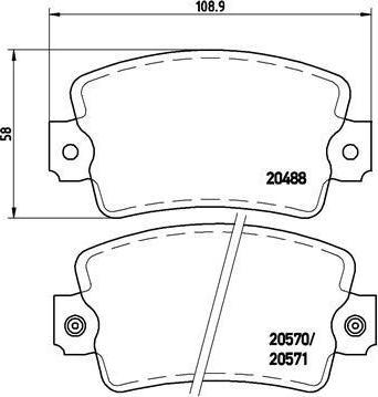 Brembo P 68 007 комплект тормозных колодок, дисковый тормоз на RENAULT TRAFIC фургон (TXX)