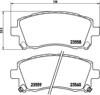 BREMBO Колодки передние SUBARU FORESTER / IMPREZA / LEGACY / OUTBACK (26296AC041, P 78 010)