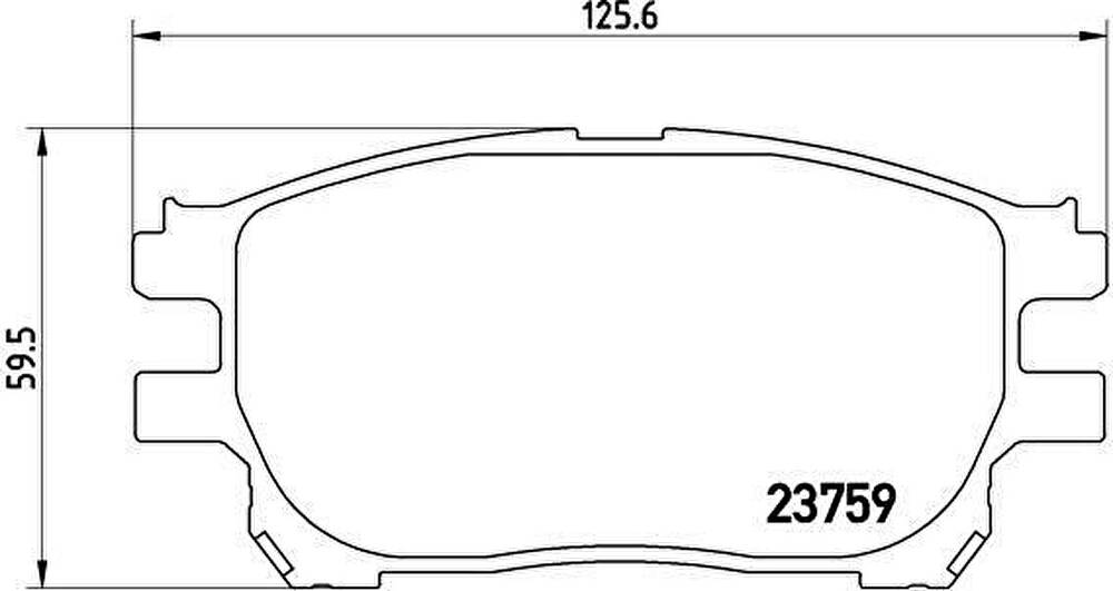 BREMBO КОМПЛЕКТ ТОРМОЗНЫХ КОЛОДОК, ДИСКОВЫЙ ТОРМОЗ (P 83 070)