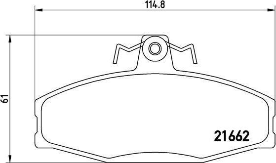 Brembo P 85 022 комплект тормозных колодок, дисковый тормоз на SKODA FELICIA I Fun (797)