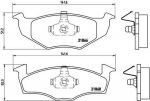 Brembo P 85 031 Колодки тормозные VOLKSWAGEN GOLF III/POLO/VENTO 91-01 передние