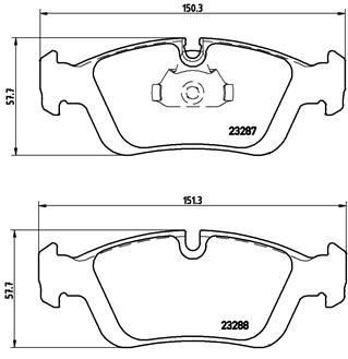 BREMBO Колодки передние E36/46 (34111160356, P06024)