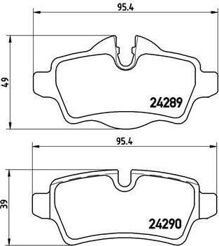 BREMBO Колодки задние MINI COOPER 01- (34216778327, P06052)
