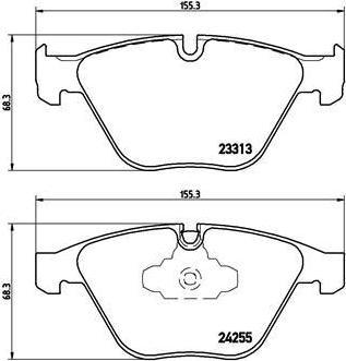 BREMBO Колодки передние 3 E90/E91 (34116780711, P06055)
