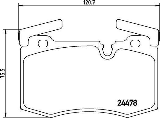 BREMBO Колодки тормозные MINI (R56), MINI CLUBMAN (R55), MINI Convertible (R57) (34116772892, P06068)
