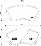 BREMBO P18025 колодки дисковые передние! Hyundai Solaris/Accent, Kia Rio all 11> (P18025)