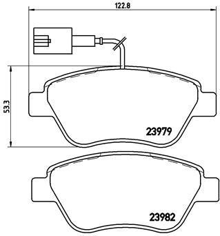 BREMBO Колодки тормозные Peugeot Bipper Tepee (425406, P23108)