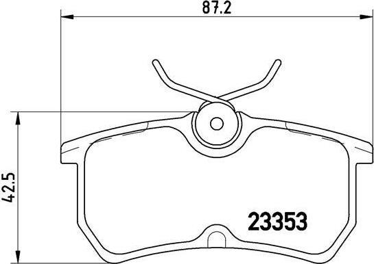 BREMBO Тормозные колодки FORD FIESTA V (JH_, JD_) ST150 Kw 110 03/05 - > R (571998, P24047)