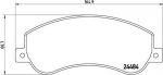 BREMBO Колодки передние FORD Transit 2006-> (13071402, P24064)