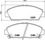 BREMBO Колодки тормозные передние HONDA ACCORD PRELUDE 93-98 (45022SS0G10, P28021)