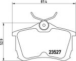 BREMBO Колодки задние HONDA ACCORD 05- (1JO698151B, P28030)