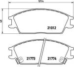 BREMBO Колодки передние с датчиком HYUNDAI ACCENT 1.3 1.5 1.6 00-> GETZ 1.1 1.3 1.6 (45022SA6600, P30024)