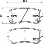 BREMBO Колодки тормозные дисковые Hyundai ix35 (LM) 1.6 (P30051)