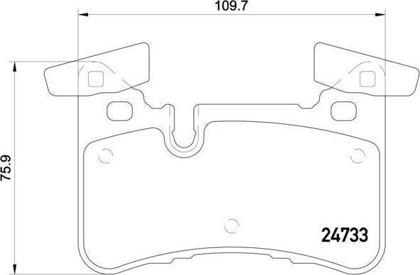 BREMBO P50110_колодки дисковые задние! MB C218/C219/W204/W211/W212 06> (P50110)