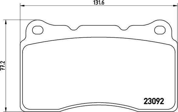 BREMBO Колодки тормозные MITSUBISHI LANCER Saloon (CS_A) 2.0 4x4 Kw 213 08/05 (30646135, P54040)