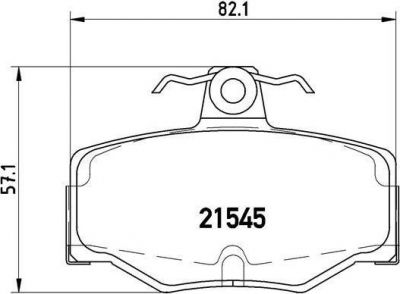 BREMBO Колодки задние NISSAN Almera N16/Primera P11 (440603F025, P56024)