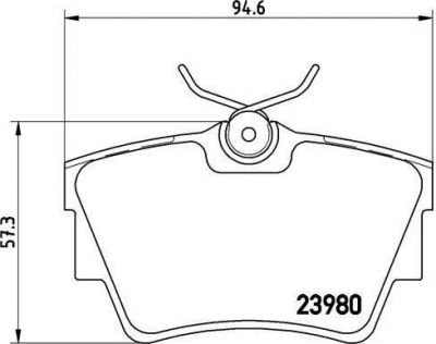BREMBO Колодки задние OPEL Vivaro/RENAULT Trafic II all 01-> (4406000QAF, P59041)