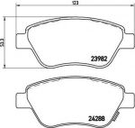 BREMBO Колодки передние OPEL Corsa D (1605353, P59051)