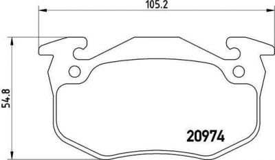 BREMBO Комплект тормозных колодок CITRO (571335, P61032)