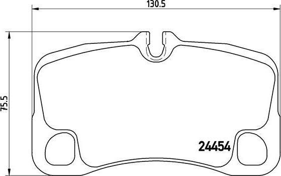 BREMBO Колодки тормозные Re Porsche 911 08-> (99735294903, P65013)