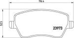 BREMBO Колодки передние NISSAN MICRA/MAXIMA (P68033)