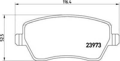 BREMBO Колодки передние NISSAN MICRA/MAXIMA (P68033)