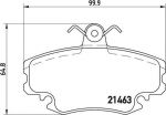 BREMBO Колодки тормозные Fr Renault <без датчика> (7701209639, P68038)