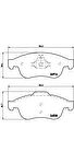 BREMBO Колодки передние RENAULT DUSTER 10-/FLUENCE 10-/MEGANE III 08- (410605961R, P68050)