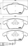 BREMBO Колодки передние AD VW SEAT SKODA PA 03->06 (1K0698151, P85075)