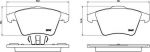 BREMBO Колодки передние 16`` VW T5 / Multivan (7H0698151B, P85106)