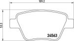 BREMBO Колодки задние AD VW SEAT SKODA PA 03->06 (5K0698451, P85114)
