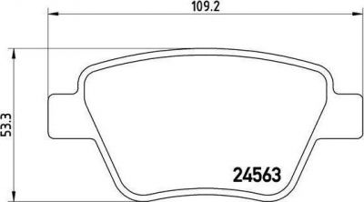 BREMBO Колодки задние AD VW SEAT SKODA PA 03->06 (5K0698451, P85114)