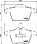 BREMBO Колодки задние VOLVO XC90 (274330, P86019)