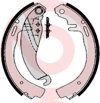 Brembo S 59 506 комплект тормозных колодок на OPEL KADETT D (31_-34_, 41_-44_)