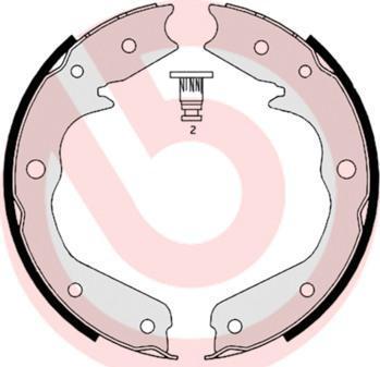 Brembo S 59 527 комплект тормозных колодок, стояночная тормозная с на OPEL FRONTERA B (6B_)