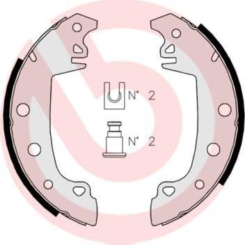 Brembo S 68 507 комплект тормозных колодок на PEUGEOT 305 I Break (581D)
