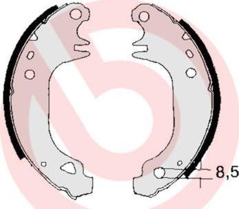 Brembo S 68 517 комплект тормозных колодок на RENAULT SUPER 5 (B/C40_)