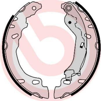 BREMBO Колодки тормозные барабанные Fiat 500 0.9 (77362615, S23529)