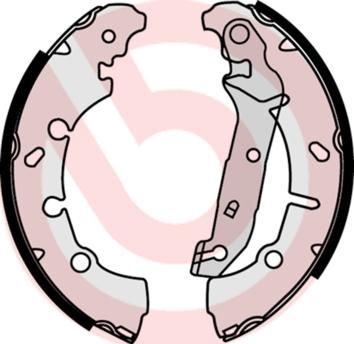 BREMBO Колодки барабанные FORD Fiesta (1106633, S24532)