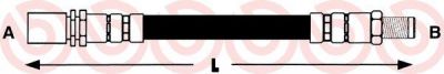 Brembo T 83 007 тормозной шланг на TOYOTA CELICA (TA60, RA40, RA6_)