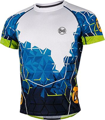 Футболка беговая BUFF 2017 URBI S/SL T-SHIRT OCEAN BLUE (Us:S)